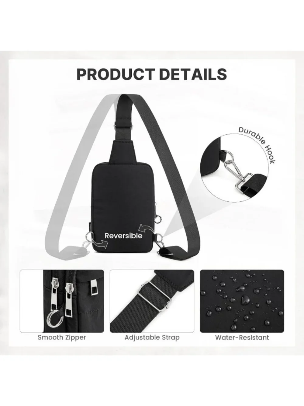 Lightweight Anti-Theft Crossbody Bag for Women | RFID Blocking Mini Sling Purse